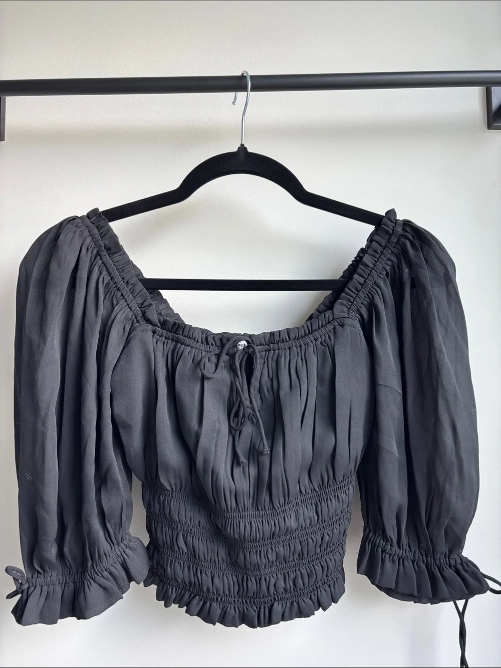 Abercrombie & Fitch Stringy Ruched Squareneck Top - NWT